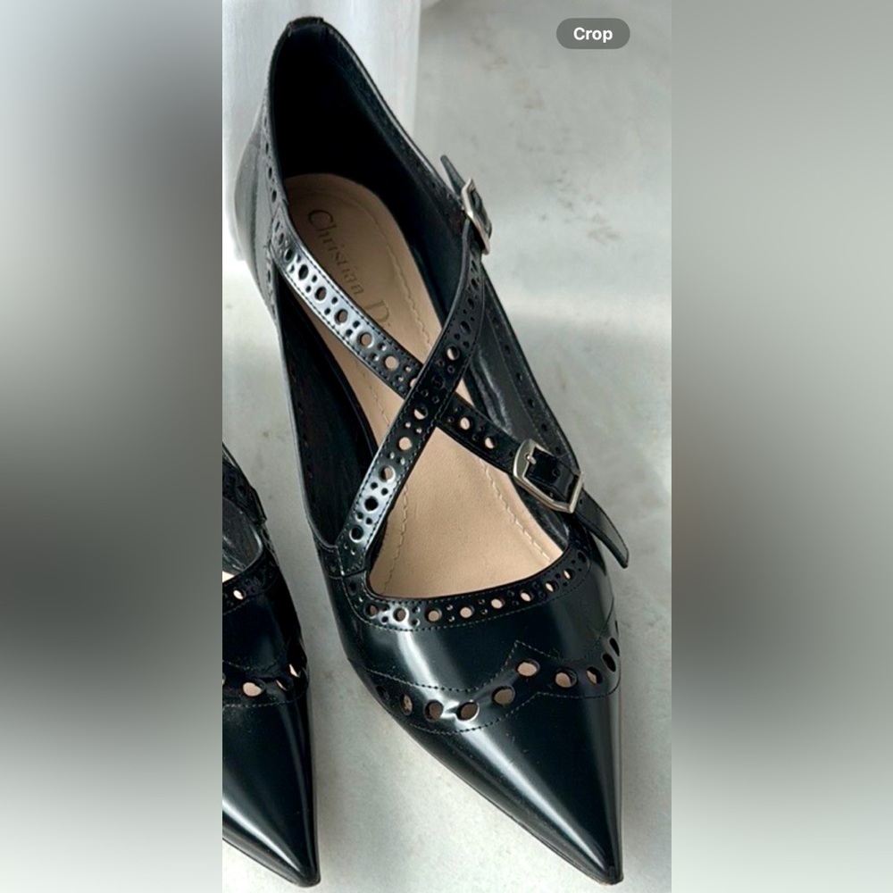 Dior black 40 /10 size authentic 100% - Picture 2 of 8